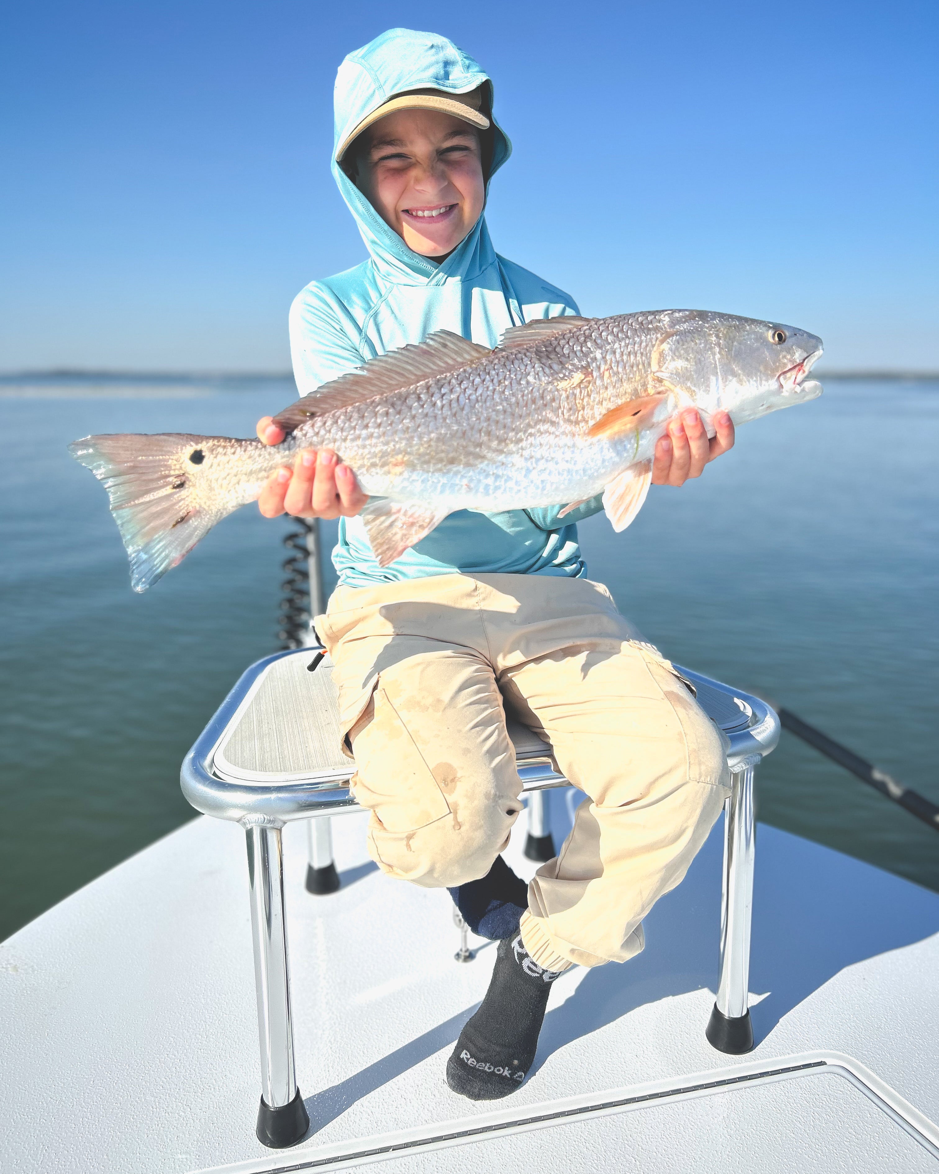 A redfish caught on the flats in Beaufort, South Carolina. 
