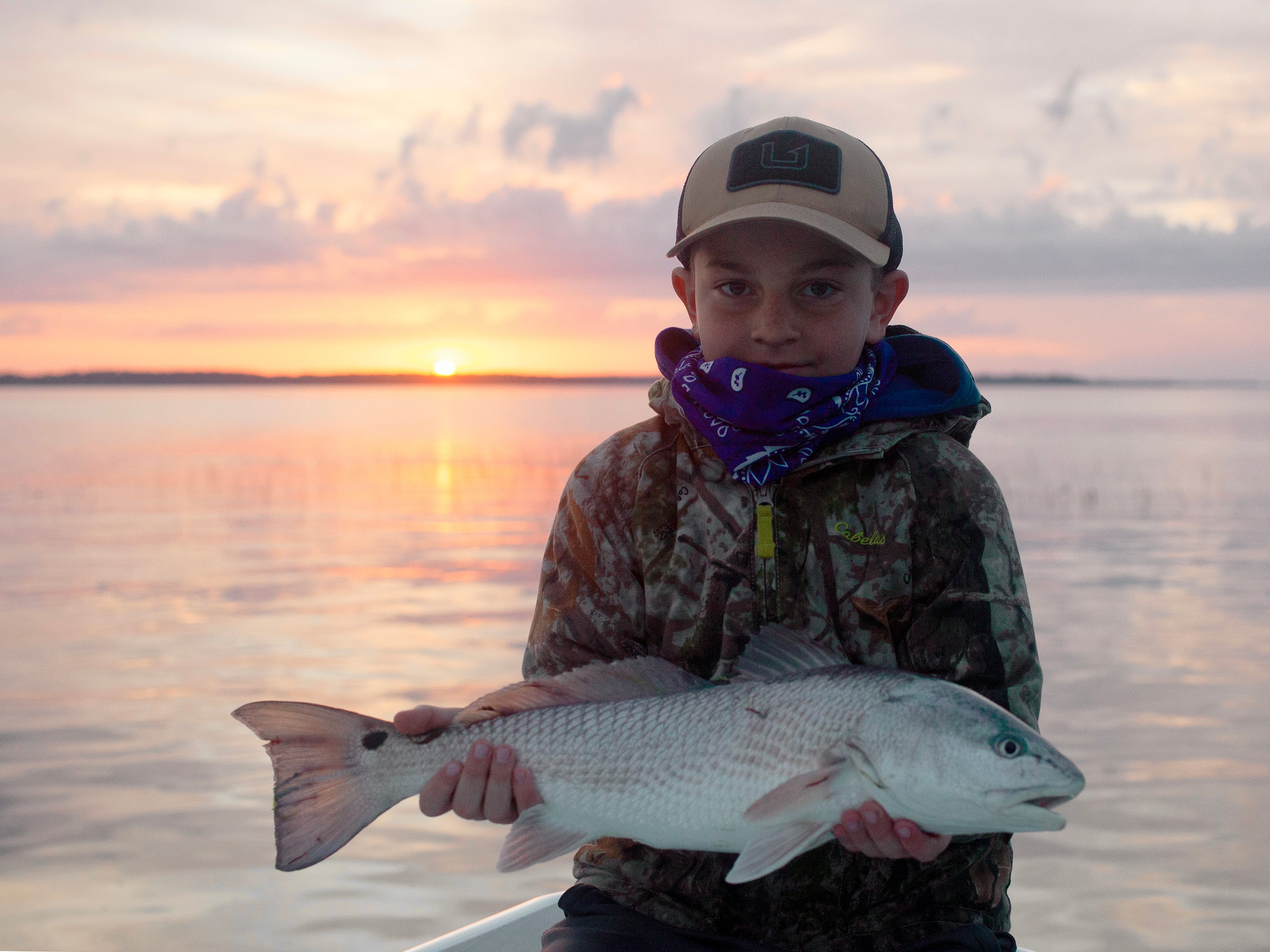 A redfish caught and released in beaufort sc